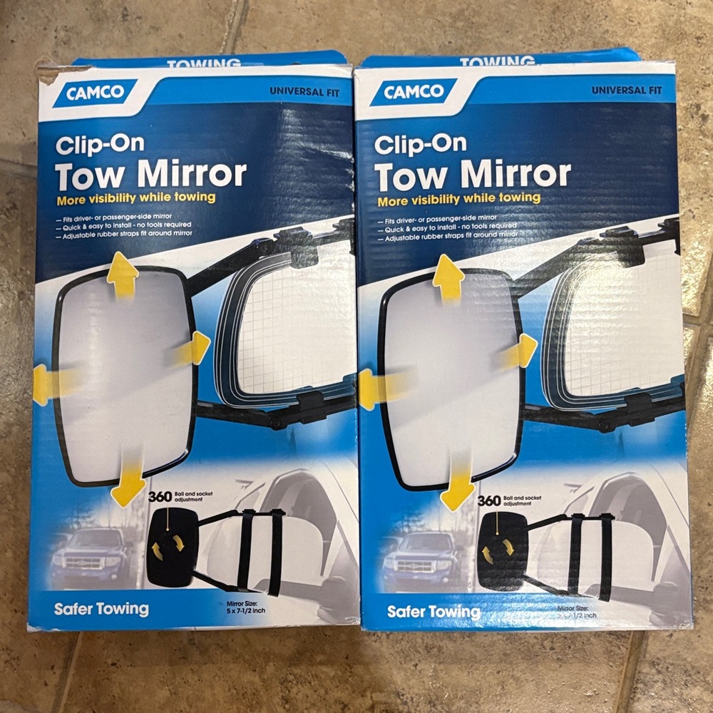 Camco Clip-On Tow Mirror